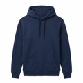 Premium Loopback Cotton Hoodie – Navy