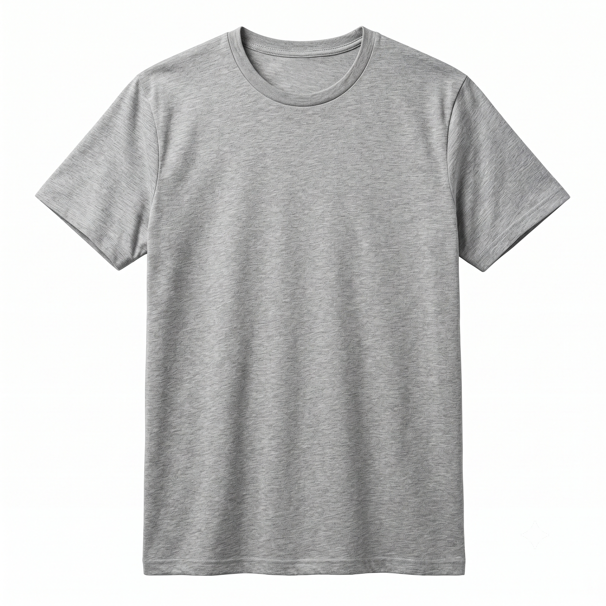 Premium Marl Cotton Crew Neck T-Shirt