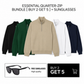 LC ESSENTIAL QUARTER-ZIP BUNDLE [ BUY 2 GET 5 ] + SUNGLASSES